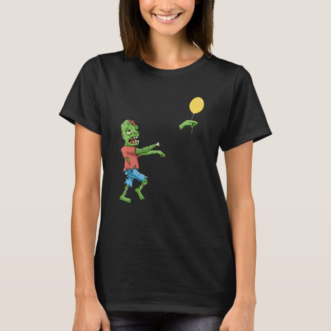 Zombie hat seinen Ballon verloren T-Shirt (Vorderseite)