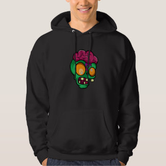 Zombie Head besessen von Zombies Hoodie