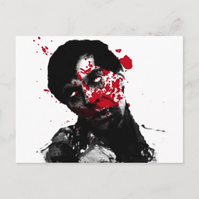 Zombie Head Shot Products Postkarte (Vorderseite)