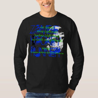ZOMBIE-HOCKEY-LÄUFER… essen, schlafen, T-Shirt
