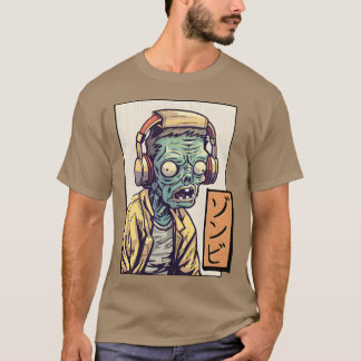 Zombie hören Musik Vintag T-Shirt
