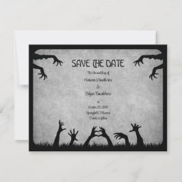 Zombie Horror Halloween Hochzeit Save The Date