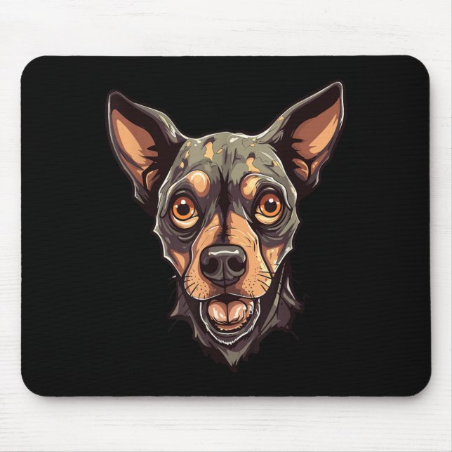 Zombie-Hund-Design Lustiger Halloween 2 Mousepad (Vorne)