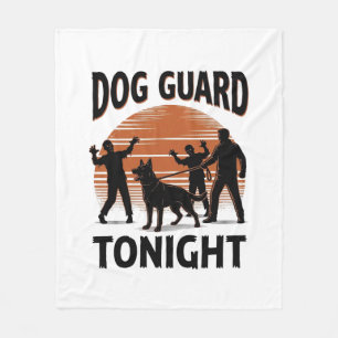 Zombie-Hunde-Patrouille Vintage-Halloween-Shirt_1 Fleecedecke