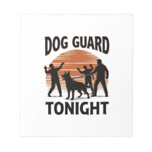 Zombie-Hunde-Patrouille Vintage-Halloween-Shirt_1 Notizblock