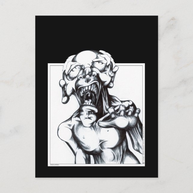 Zombie Hunger Postkarte (Vorderseite)