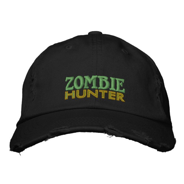 Zombie Hunter Bestickte Kappe (Vorderseite)