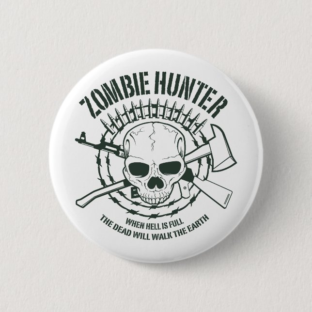 Zombie Hunter Button (Vorderseite)