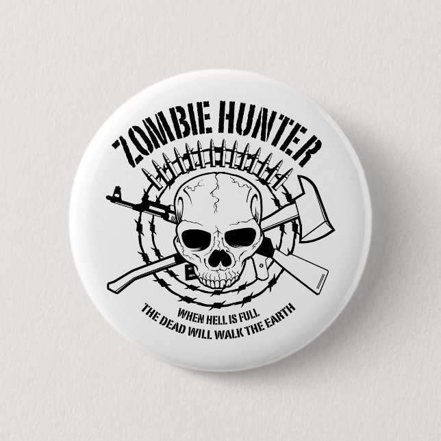 Zombie Hunter Button (Vorderseite)