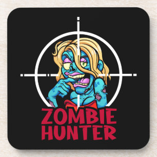 "Zombie Hunter" Getränkeuntersetzer