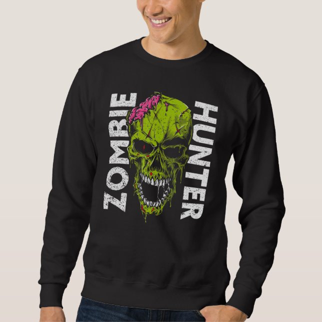 Zombie Hunter Halloween Apparel Halloween 1 Sweatshirt (Vorderseite)