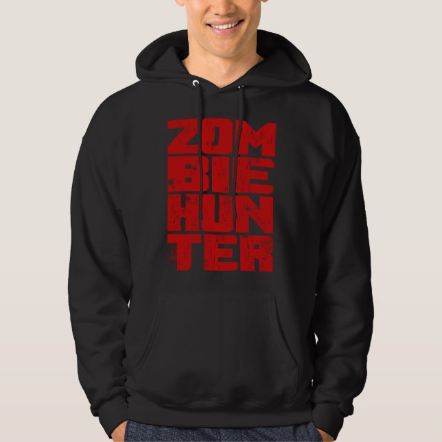 Zombie Hunter  Halloween Hunting Blood Outfit Hoodie (Vorderseite)