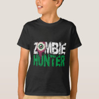 Zombie Hunter Halloween-Shirt Niedlich mit einem A
