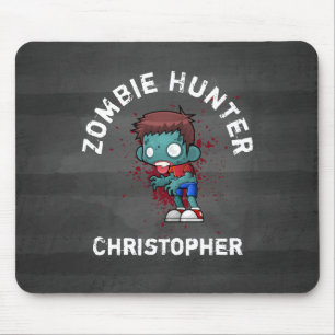 Zombie Hunter mit Spritzer Creepy Cool Mousepad