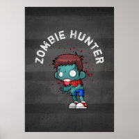 Zombie Hunter mit Spritzer Creepy Cool