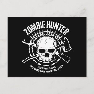 Zombie Hunter Postcard Postkarte