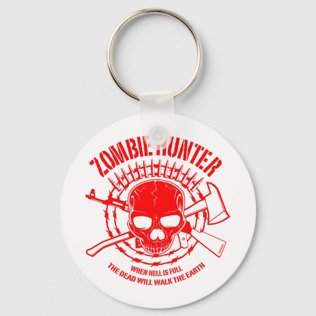 Zombie Hunter Schlüsselanhänger (Vorderseite)