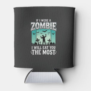 Zombie ich werde dich essen Halloween-Design_1 Dosenkühler
