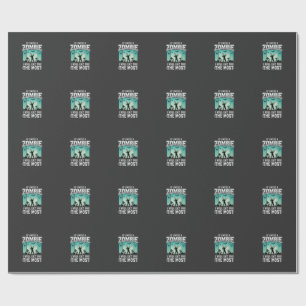 Zombie ich werde dich essen Halloween-Design_1 Geschenkpapier