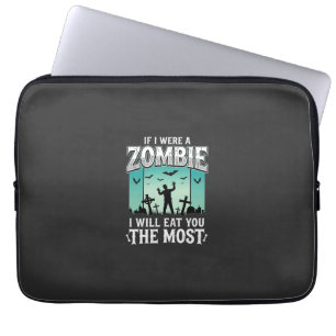 Zombie ich werde dich essen Halloween-Design_1 Laptopschutzhülle