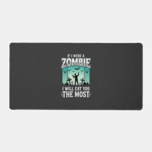 Zombie ich werde dich Halloween-Design_1 essen Schreibtischunterlage