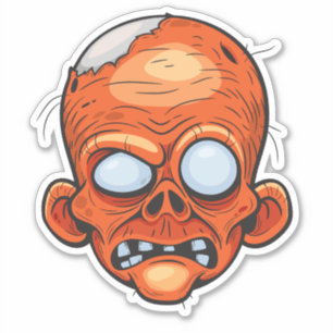 Zombie Illustration Art Aufkleber