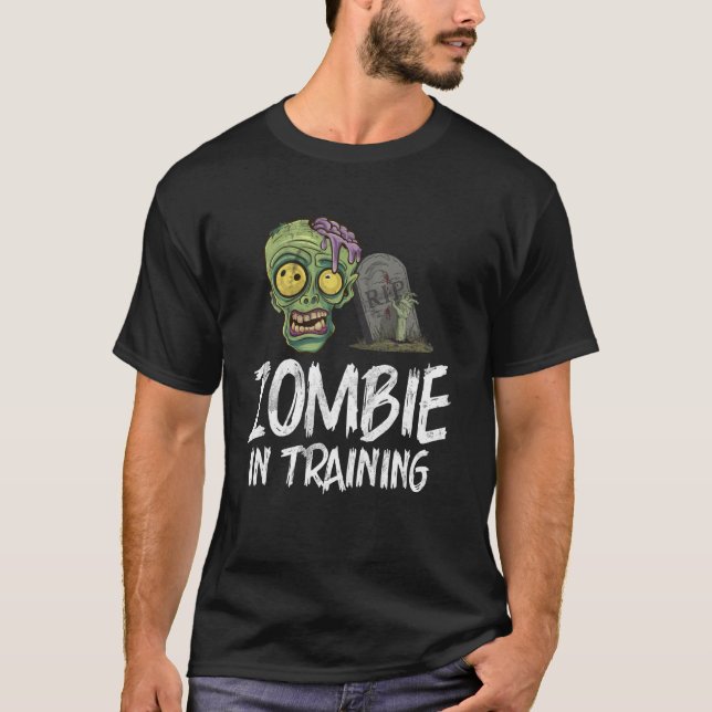 Zombie im Training Zombie T-Shirt (Vorderseite)