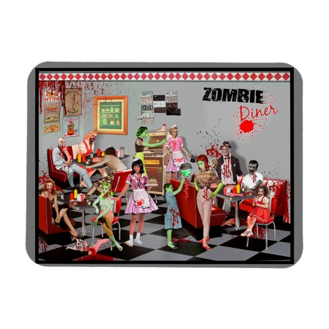 Zombie-Imbiss Magnet (Horizontal)