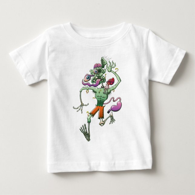 Zombie in Schwierigkeiten Baby T-shirt (Vorderseite)