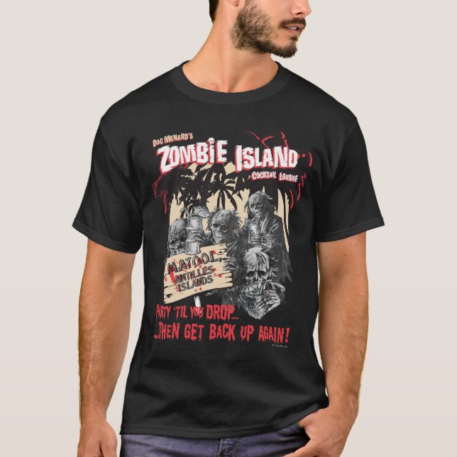 Zombie-Insel-Bar-T - Shirt (Vorderseite)