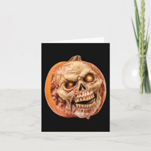 Zombie Inspiriert Horror Pumpkin Funny Halloween Karte