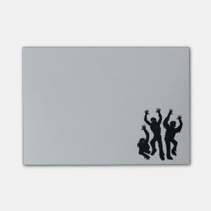 Zombie-Invasion Post-it Klebezettel