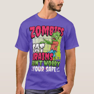 Zombie isst Brains Sarcasus Halloween-Kostüm T-Shirt
