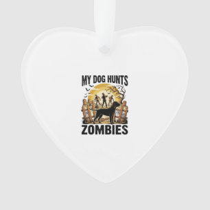 Zombie-Jagdhund-Vintage-Halloween-T-Shirt_1 Ornament