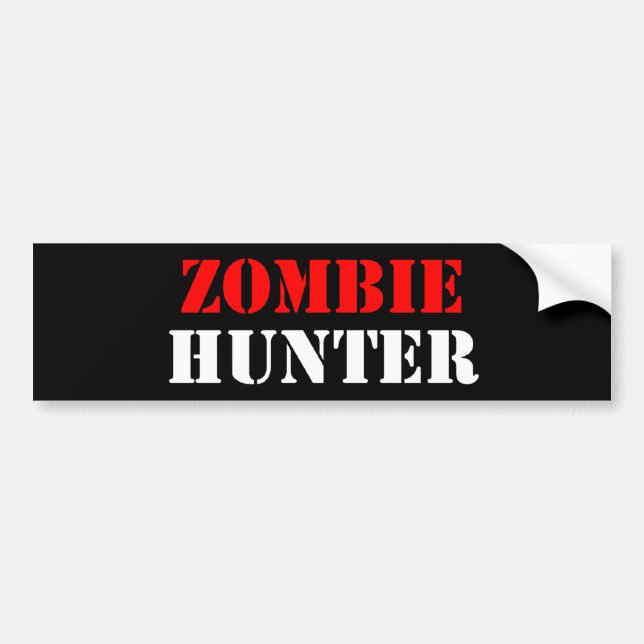 Zombie-Jäger Autoaufkleber (Vorne)