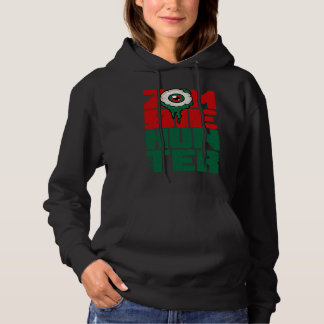 Zombie Jäger Halloween  Süß mit einem Auge jagend Hoodie