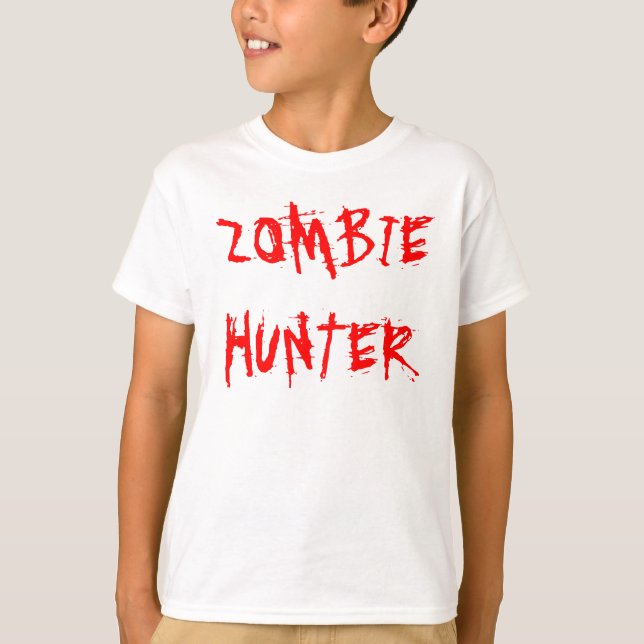 Zombie-Jäger (Kinder) T-Shirt (Vorderseite)