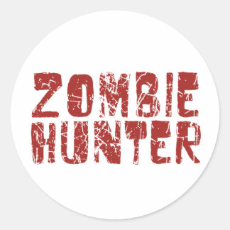 Zombie-Jäger Runder Aufkleber
