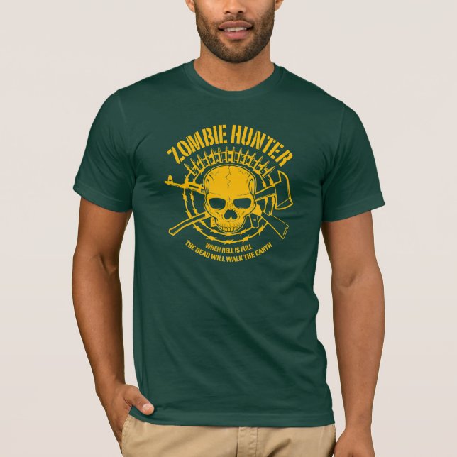 Zombie-Jäger T-Shirt (Vorderseite)