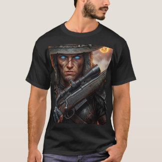 Zombie-Jäger Vintage-Halloween-Hexenjäger Dunkel T-Shirt