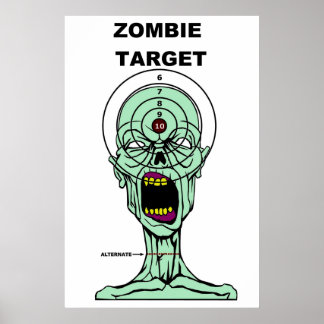 Zombie Jäger Zielposter Poster