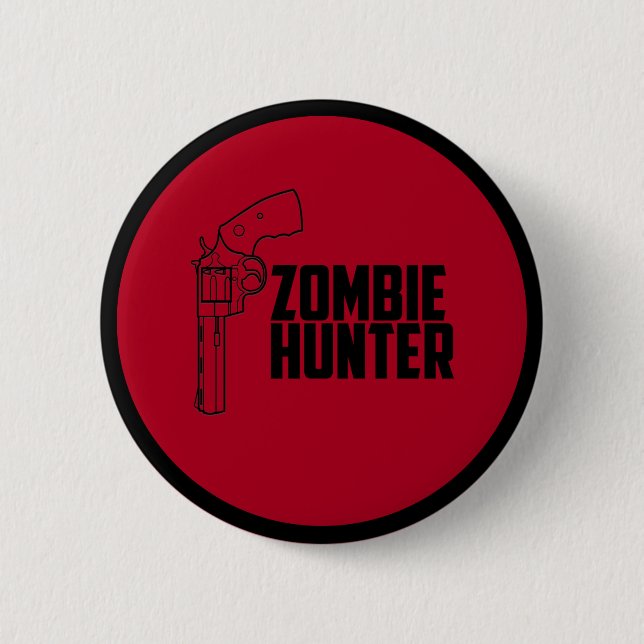 Zombie-Jägerknopf Button (Vorderseite)