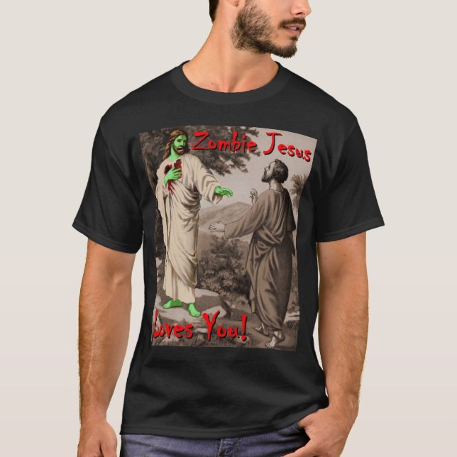 Zombie-Jesus-Lieben Sie T-Shirt (Vorderseite)