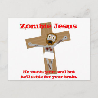 Zombie Jesus Postkarte