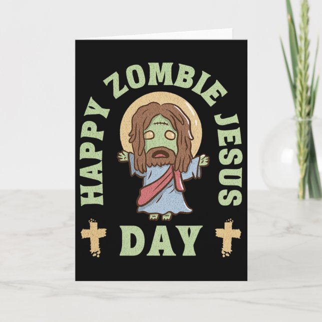 Zombie-Jesus-Tag  Karte (Vorderseite)