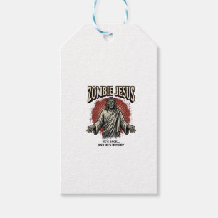 Zombie-Jesus-Vintage-Stichzeichnung Lustiges-Shirt Geschenkanhänger