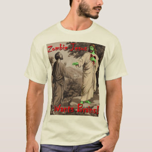 Zombie Jesus will Gehirne T-Shirt