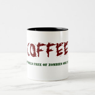 Zombie-Kaffee-Tasse Zweifarbige Tasse