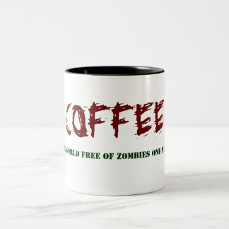 Zombie-Kaffee-Tasse Zweifarbige Tasse