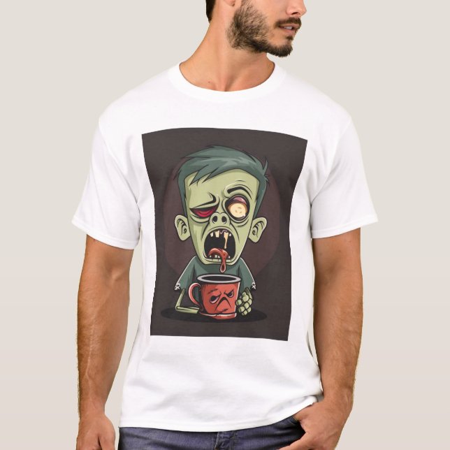 Zombie-Kaffeepause - Koffein für Untote T-Shirt (Vorderseite)